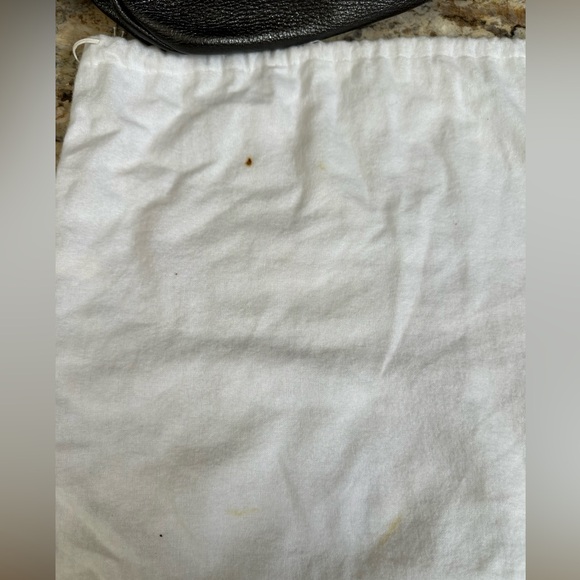 Official PRADA gun metal black leather handbag bag purse like new designer w bag - Picture 11 of 13